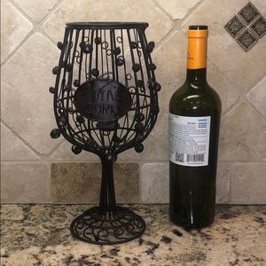 Wine glass cork holder 🍷